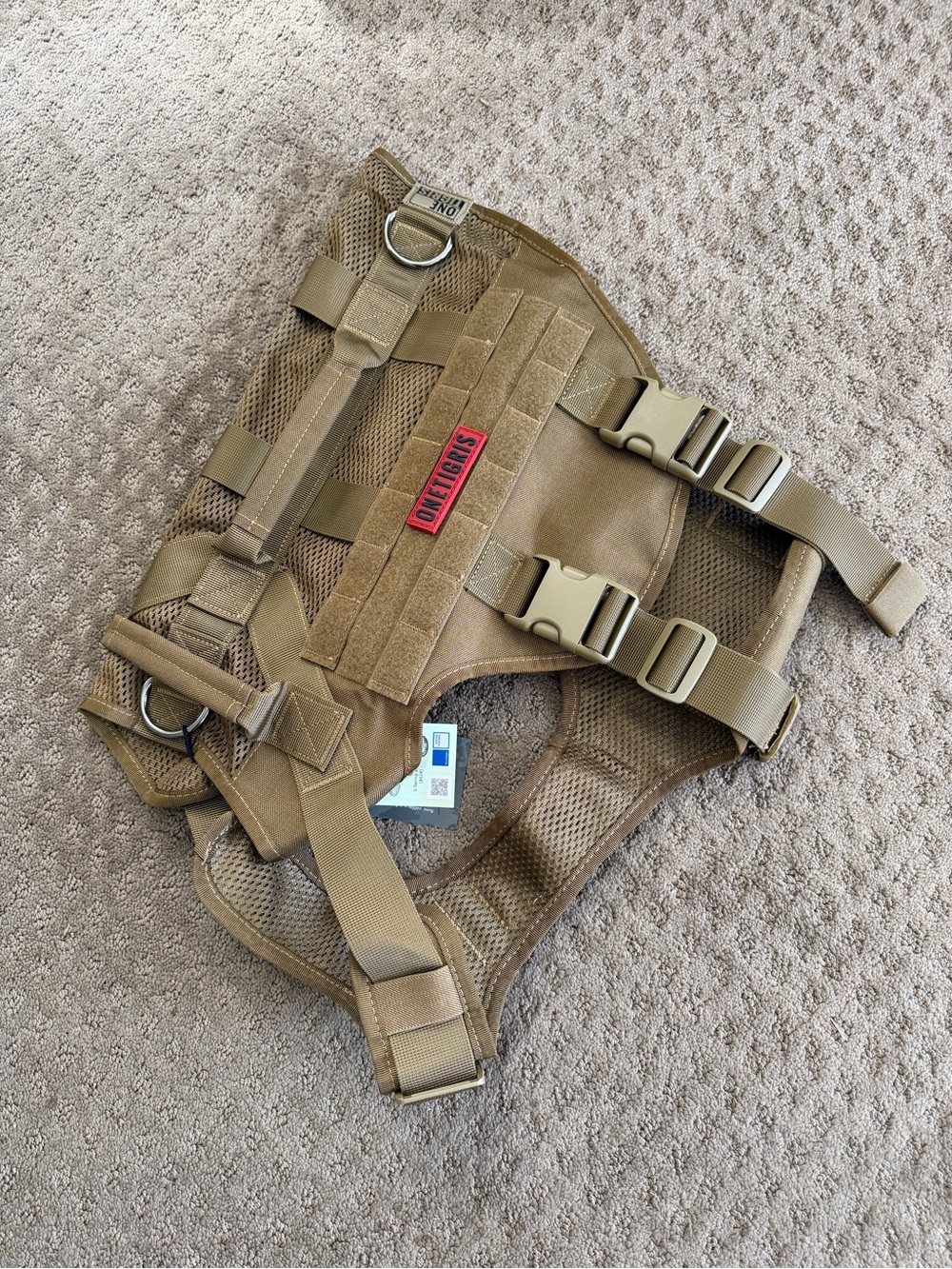 OneTigris Tactical Dog Harness in Coyote Brown - Picture 5 of 5